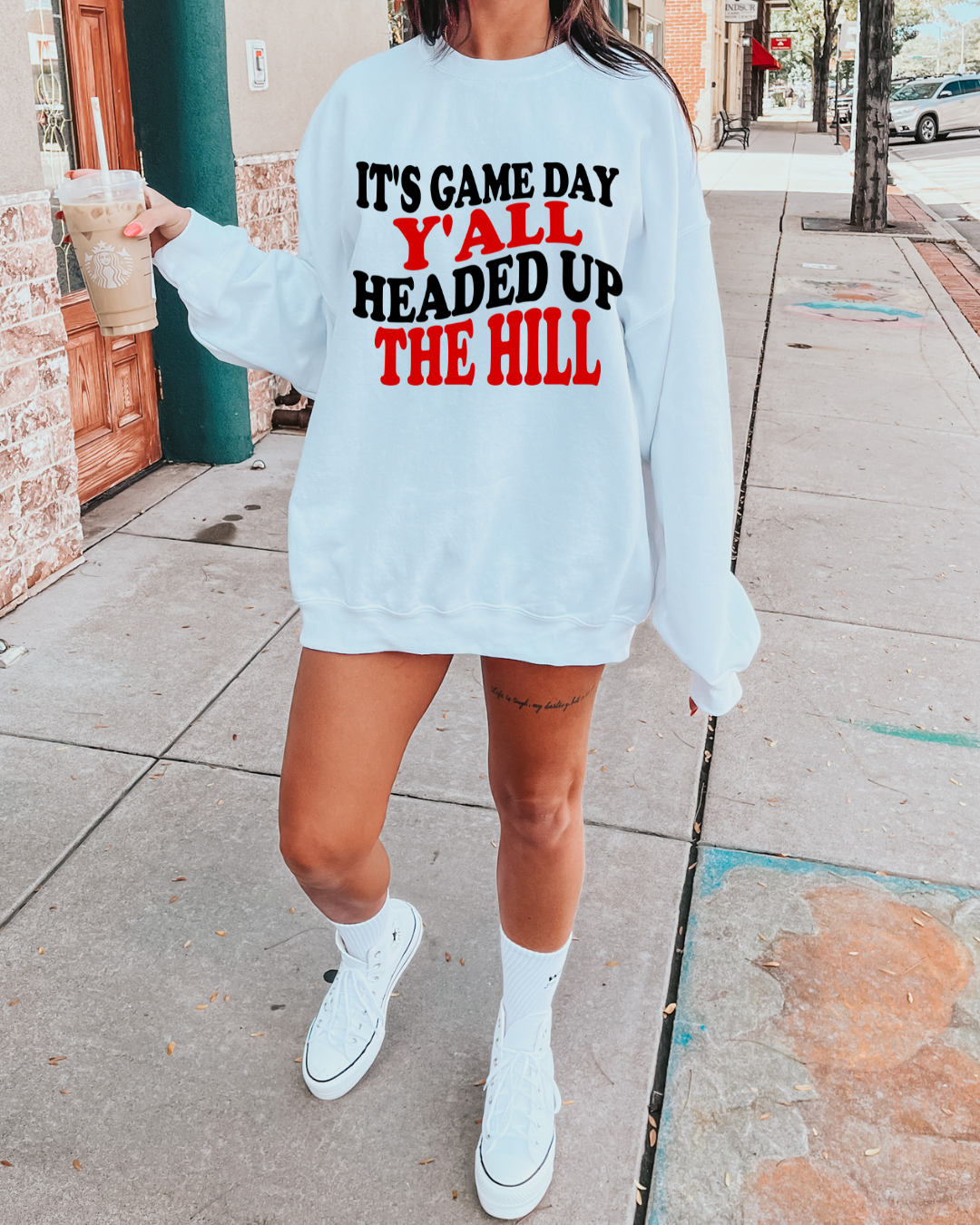 Headed Up The Hill Arkansas Crewneck Pullover
