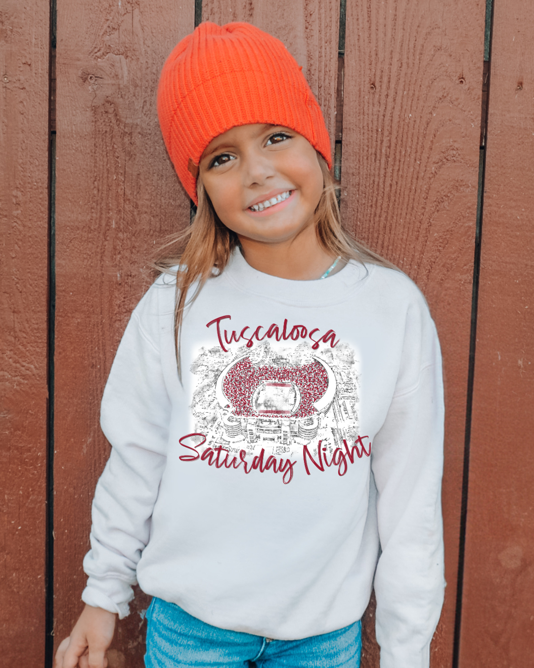 Tuscaloosa Saturday Night Alabama Youth Crewneck Pullover