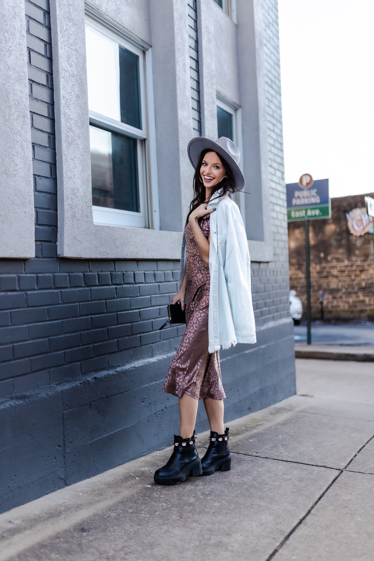 Look Here Animal Print Midi Dress