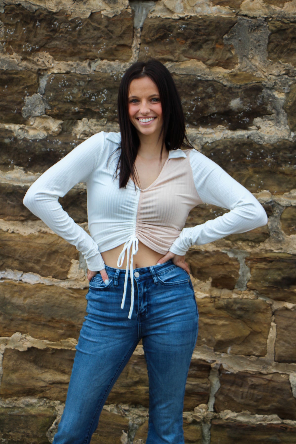 Free to Flourish Long Sleeve Crop