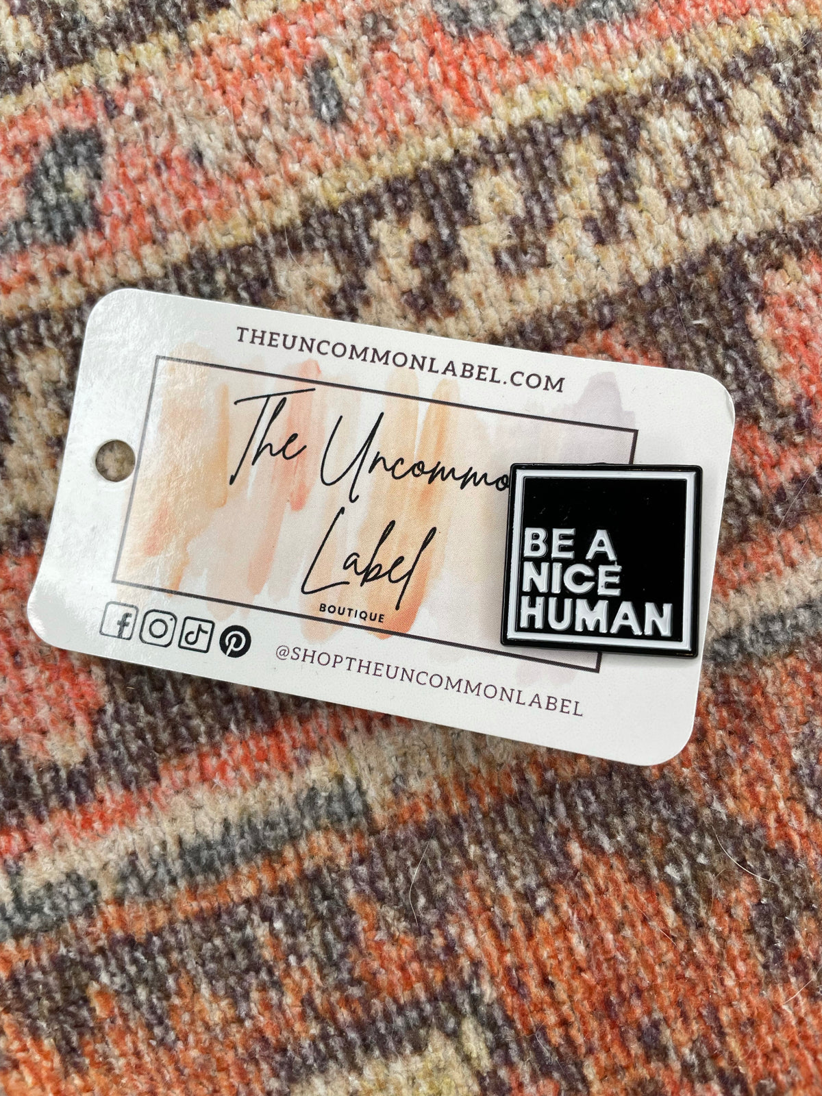 Be A Nice Human Enamel Pins