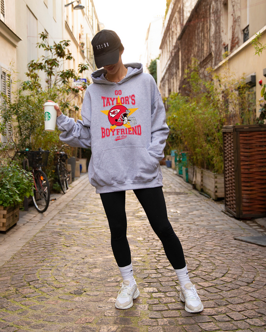 Go Taylor's Boyfriend NFL X Taylor Adult Hoodie
