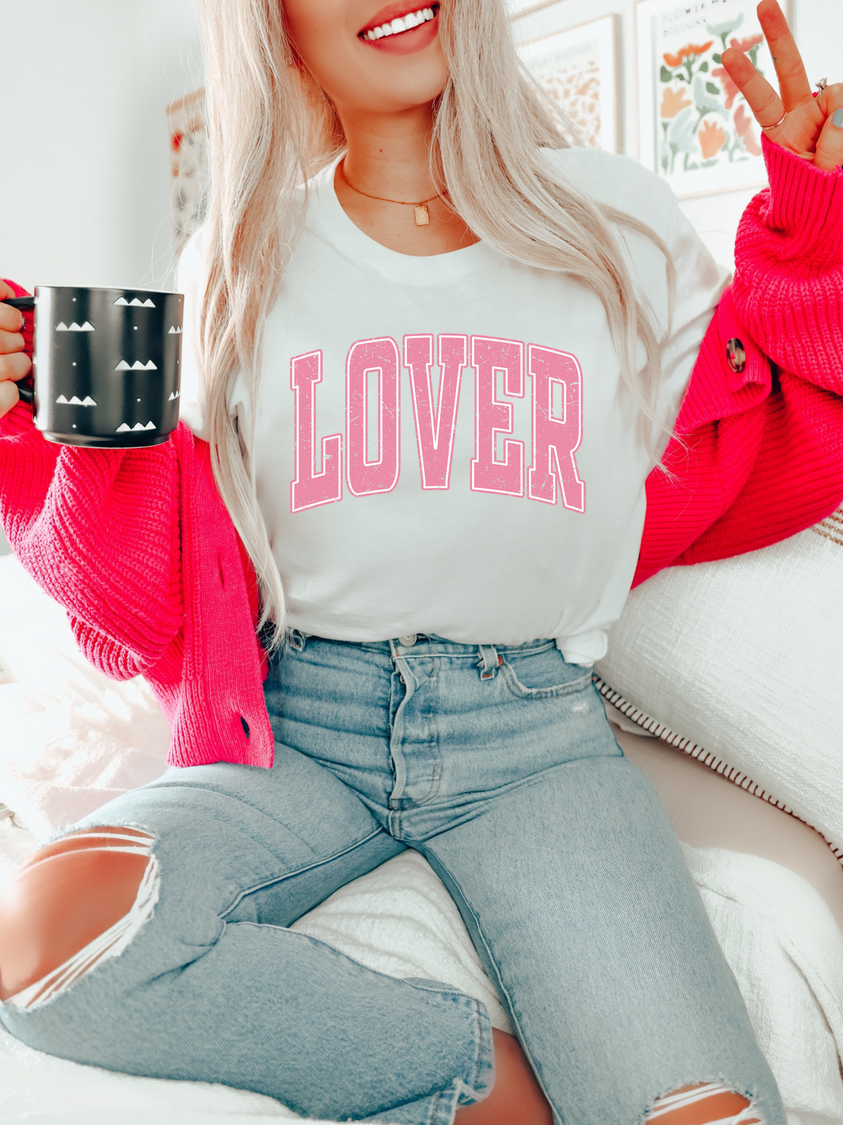 Lover Valentines (PINK) Adult Graphic Tee
