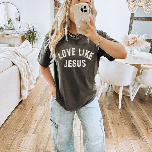 Love Like Jesus Christian Adult Graphic Tee