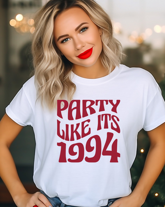 Party Like It's 1994 Arkansas Basketball Adult Tee (RED)