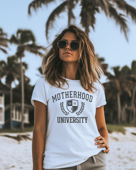 Motherhood University Mom Adult Tee