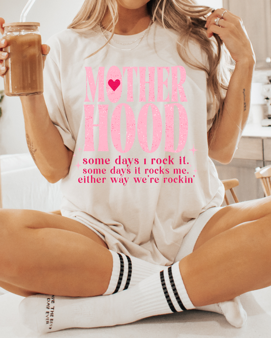 Mother Hood Rockin Mom Adult Tee