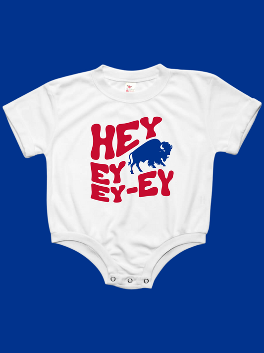 Hey Ey Ey Ey Buffalo Bills Baby Bubble Romper