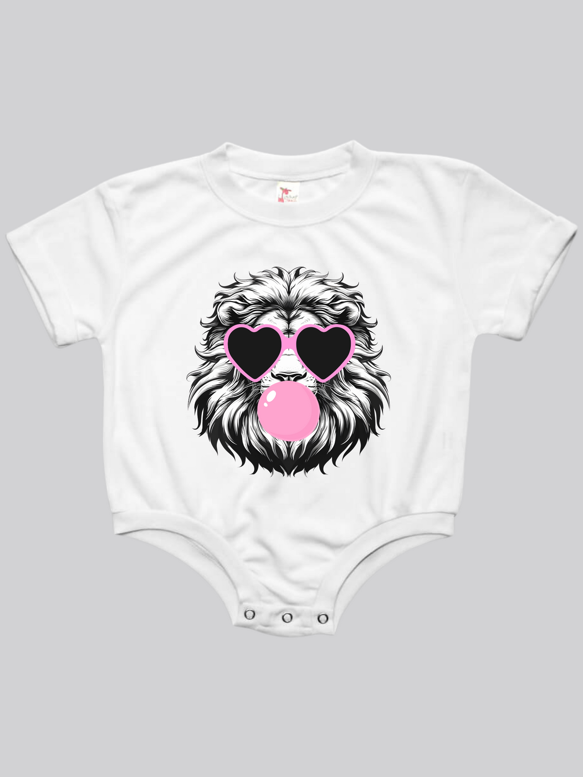 Lion Bubbles Baby Bubble Tee Shirt Romper