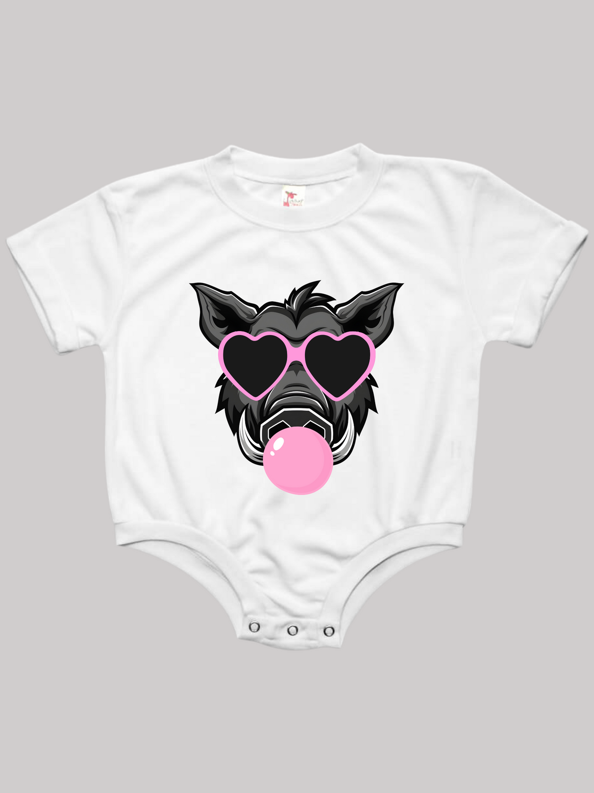 Arkansas Razorback Bubbles Baby Bubble Tee Shirt Romper