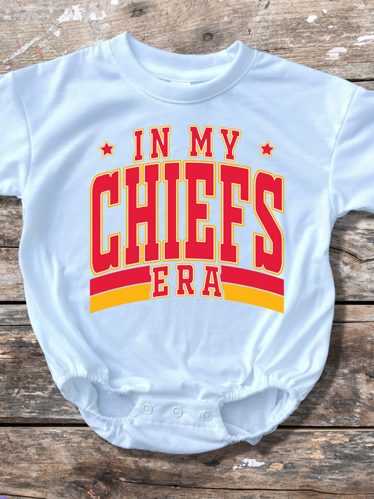 In My Chiefs Era Baby Bubble Romper
