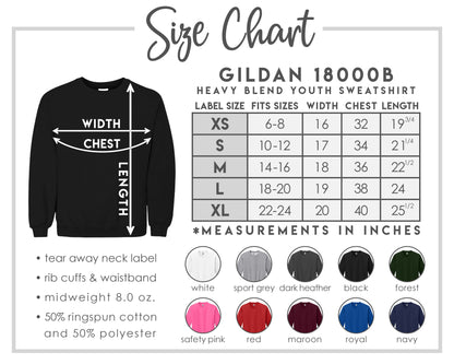 Probably Overstimulated Self Love Era Youth Graphic Sweatshirt