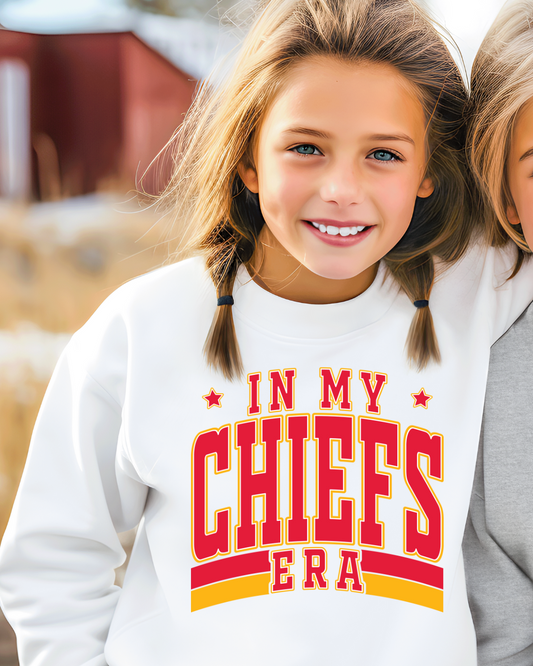 In My Chiefs Era NFL X Taylor Youth Crewneck Pullover