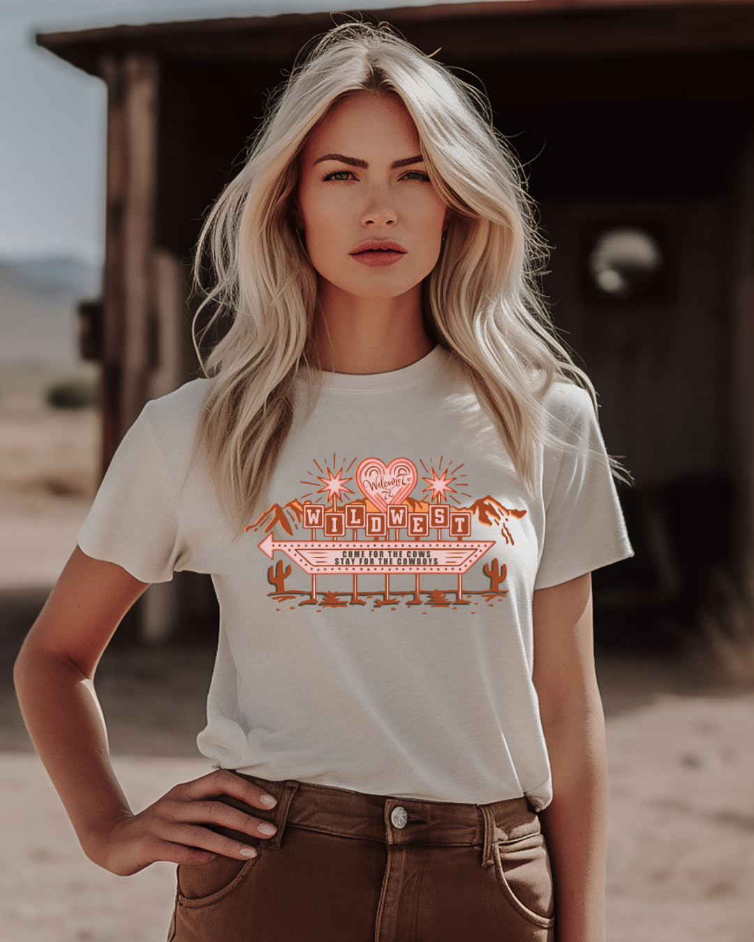 Wild West This Way Adult Tee