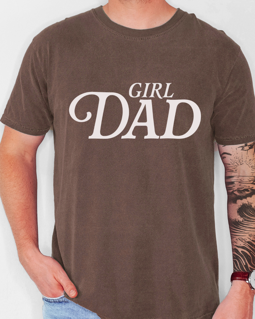 Girl Dad Adult Graphic Tee