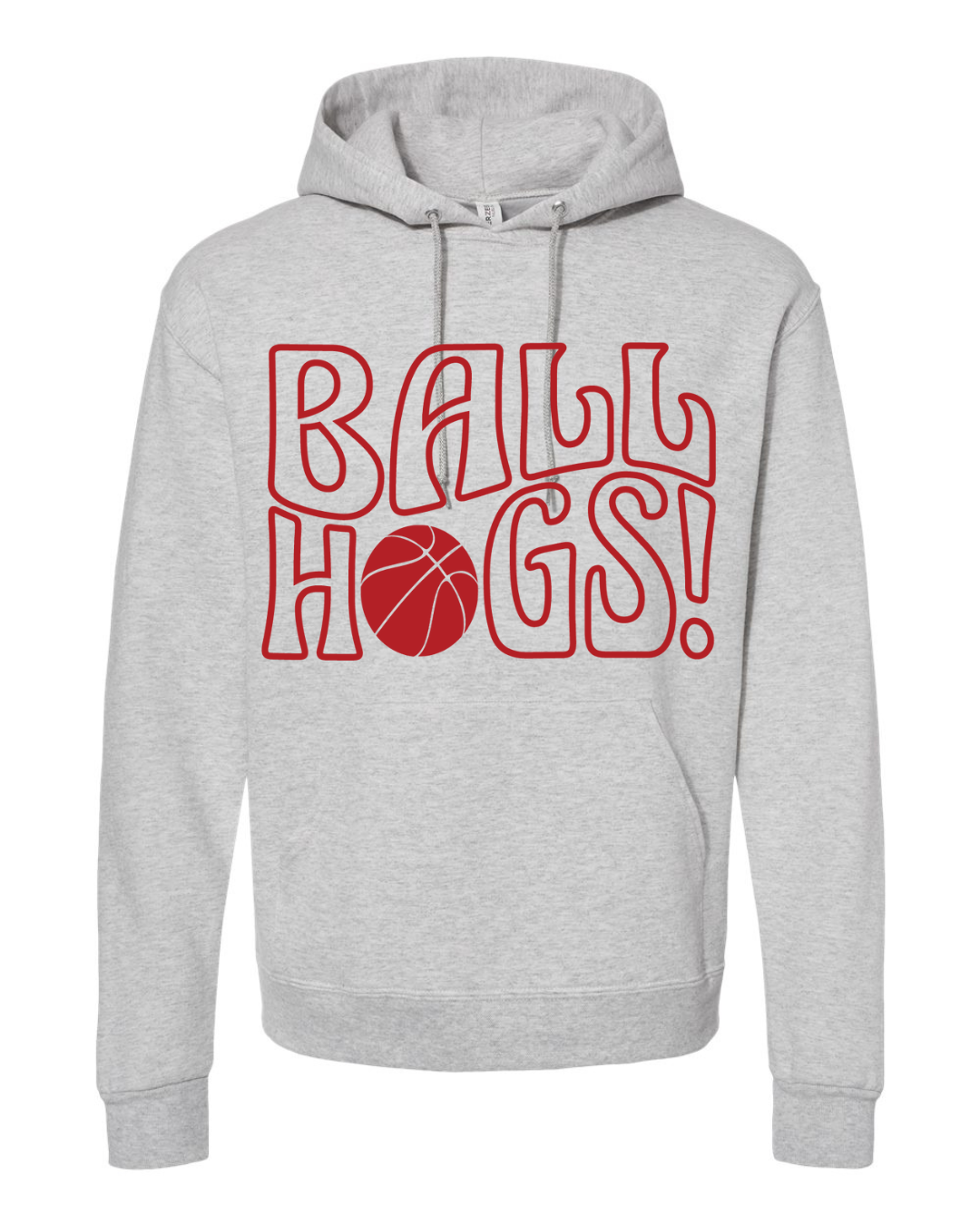 Ball Hogs Arkansas Basketball Adult Hoodie (Red)