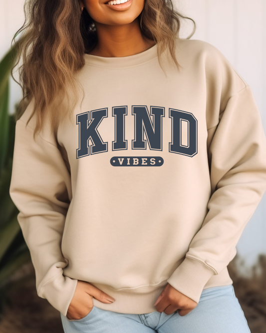 Kind Vibes Adult Crewneck Pullover