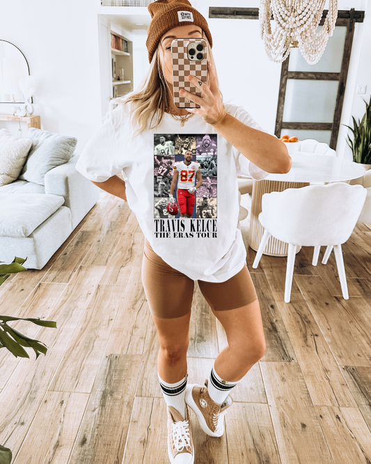 Travis Kelce The Eras Tour NFL X Taylor Adult Tee