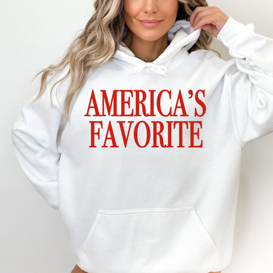 America’s Favorite Adult Graphic Hoodie
