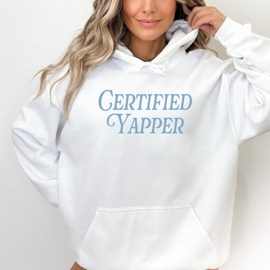 Certified Yapper Adult Graphic Hoodie