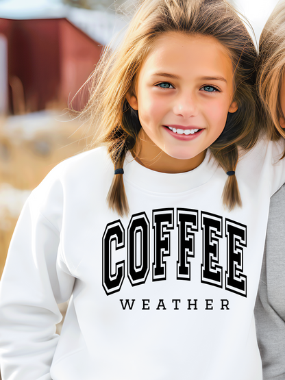 Coffee Season Youth Graphic Sweatshirt