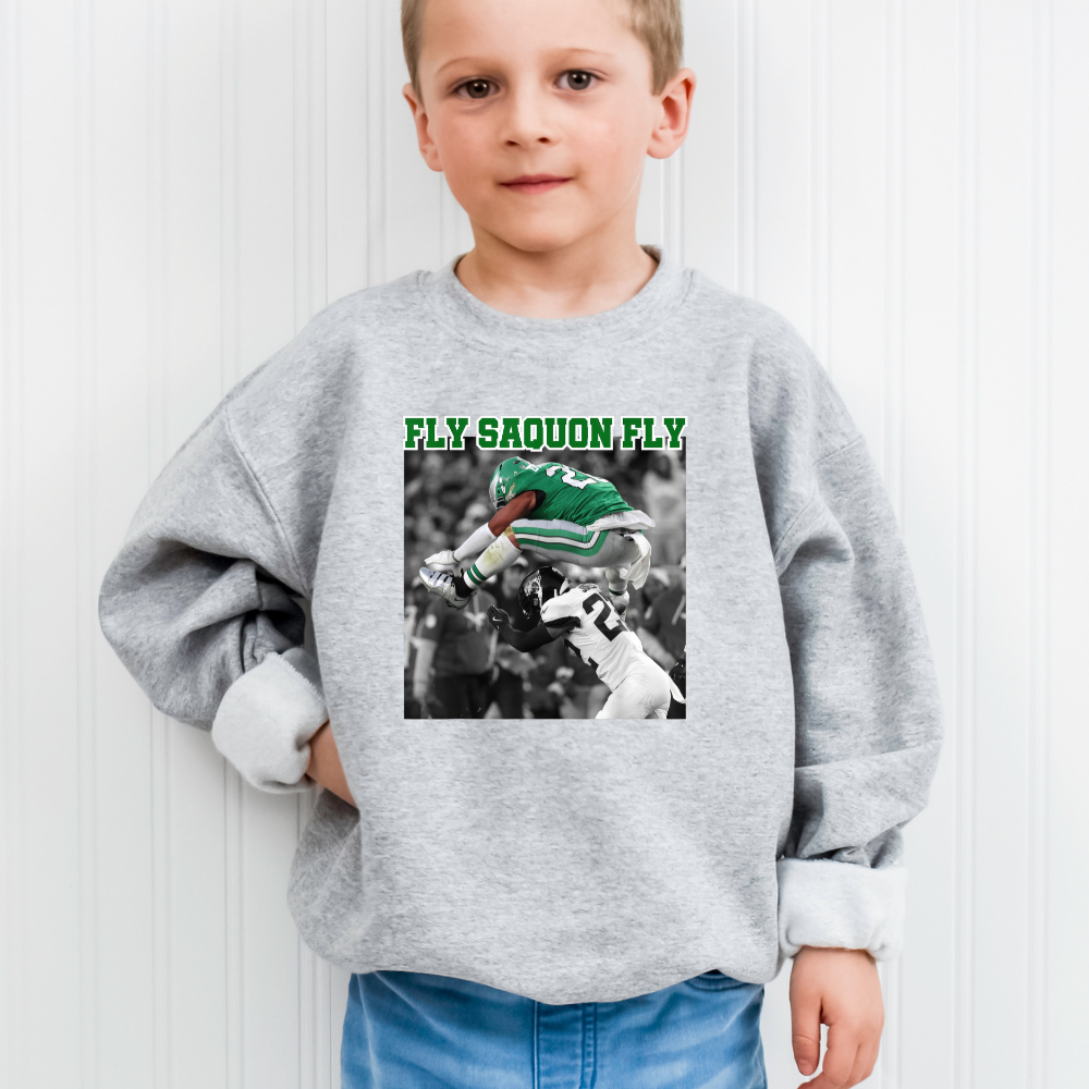 Fly Saquon Barkley Eagles Fly Youth Graphic Sweatshirt