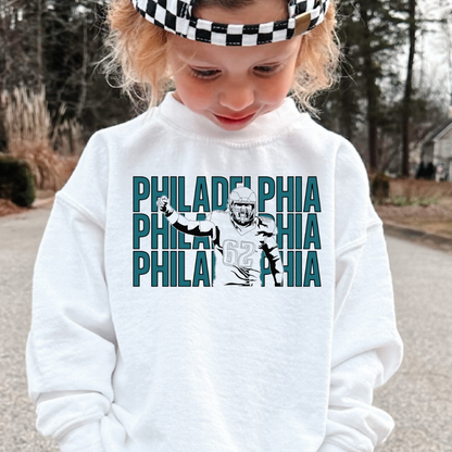 Philadelphia Eagles Kelce Youth Graphic Sweatshirt