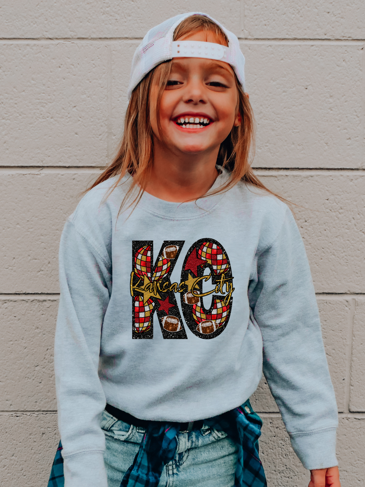 KC Disco Chiefs Youth Graphic Sweatshirt