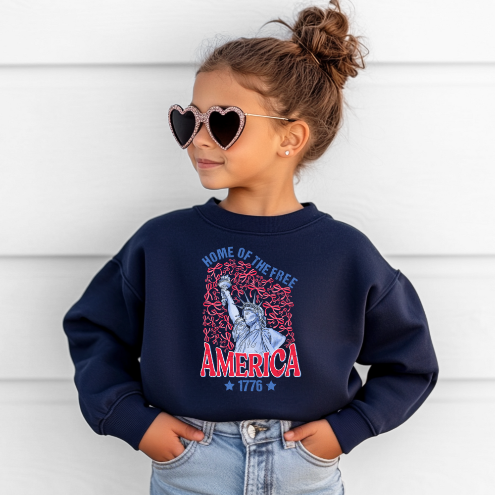 Home Of The Free Youth Graphic Sweatshirt