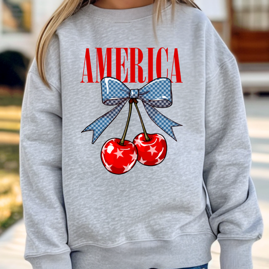 American Cherries Youth Graphic Sweatshirt