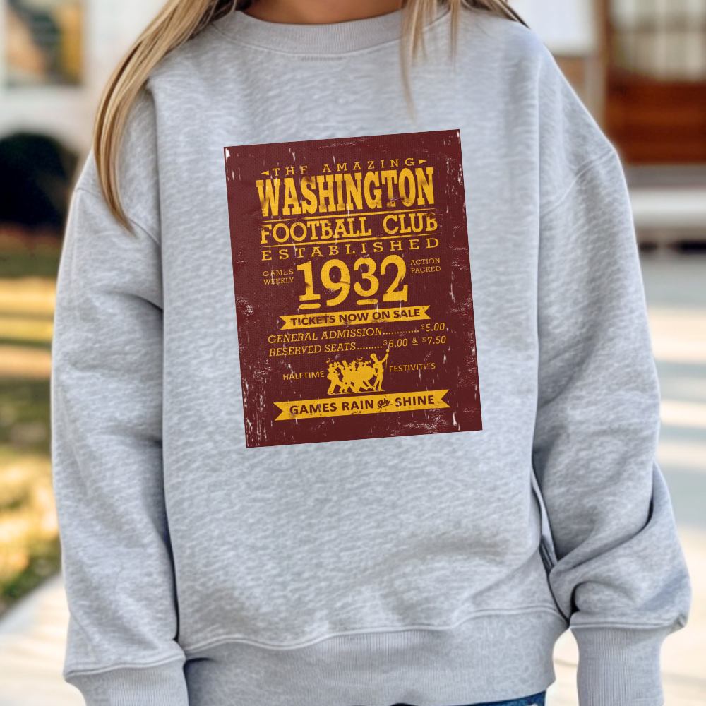 Washington Football Club Ticket Youth Graphic Sweatshirt