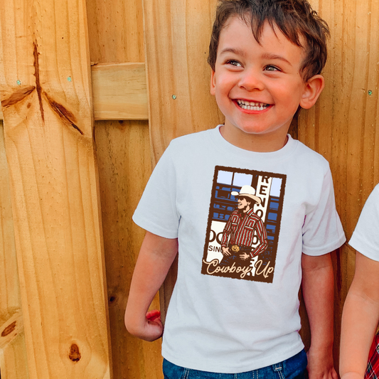 Cowboy Up Western Youth Graphic Tee