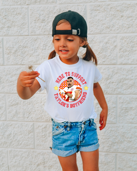 Here To Support Taylors BF NFL X Taylor Youth Graphic Tee