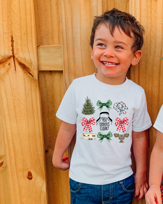 You Serious Clark Coquette Christmas Youth Graphic Tee