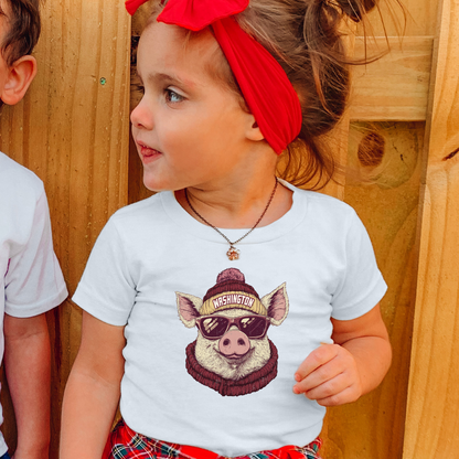 Washington Commanders Beanie Youth Graphic Tee