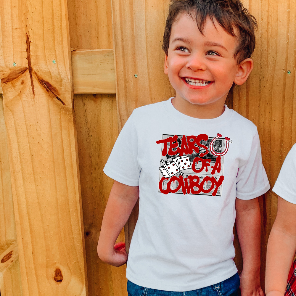 Tears Of A Cowboy Western Youth Graphic Tee