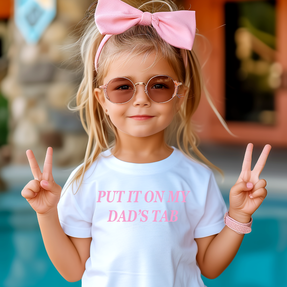 Put It On My Dads Tab Youth Graphic Tee