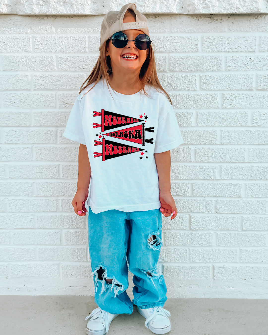Nebraska Pennants Youth Graphic Tee