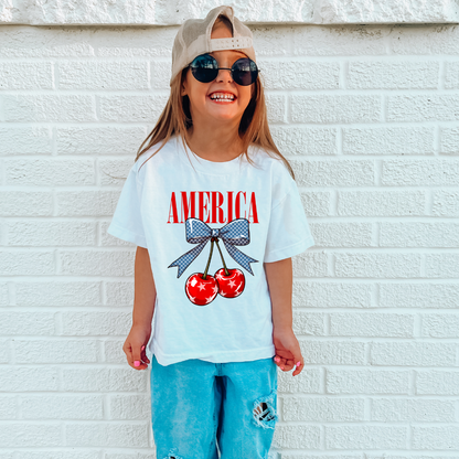 American Cherries Youth Graphic Tee