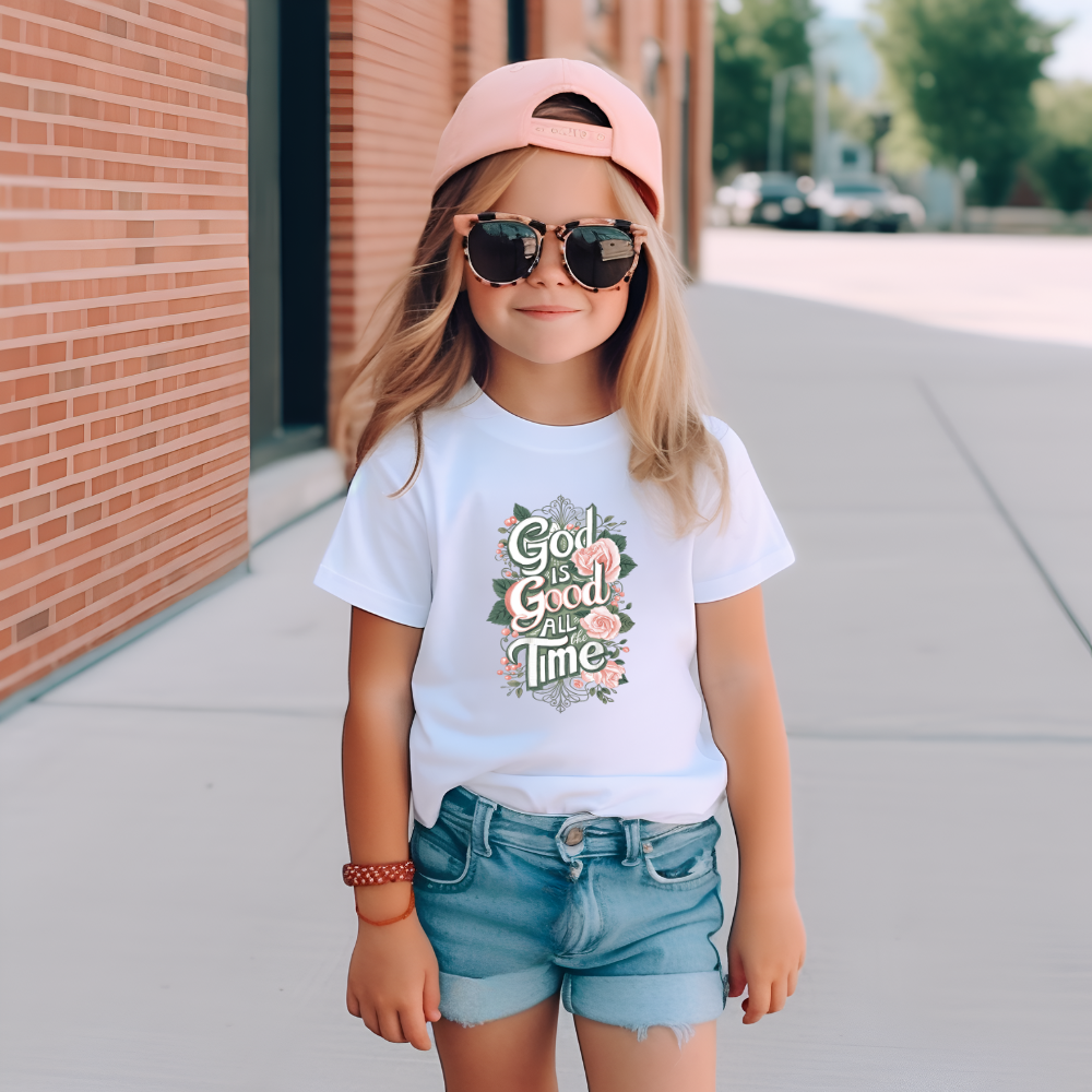 God Is Good All The Time Christian Youth Graphic Tee