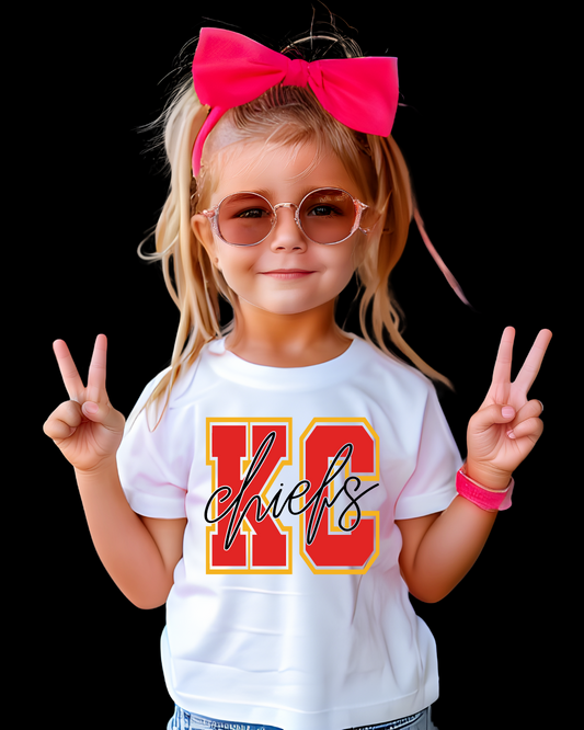 KC Chiefs Block Youth Graphic Tee