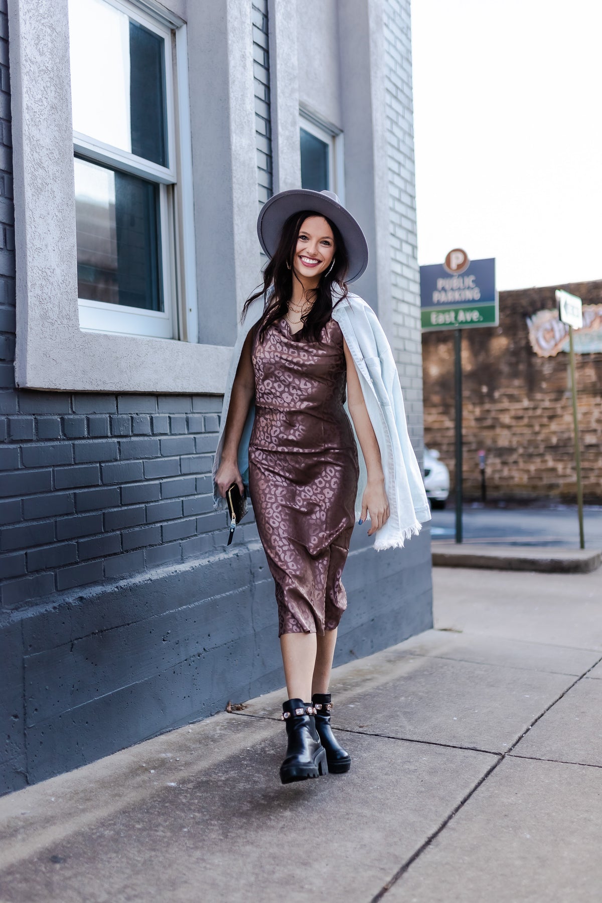 Look Here Animal Print Midi Dress