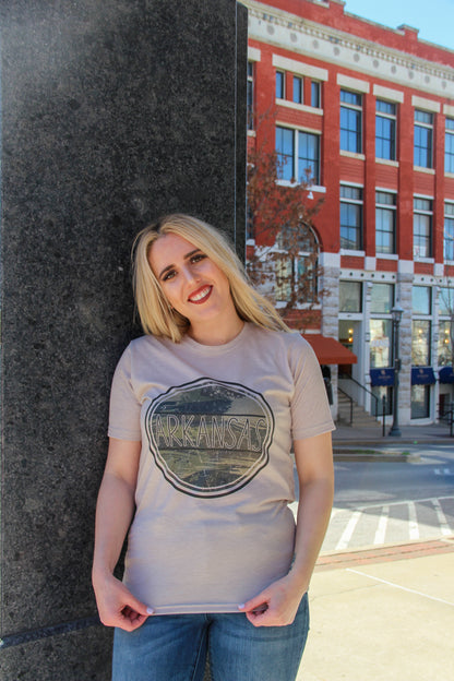 State Arkansas Camo Graphic Tee