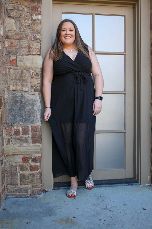 Not Worried Woven Maxi Dress