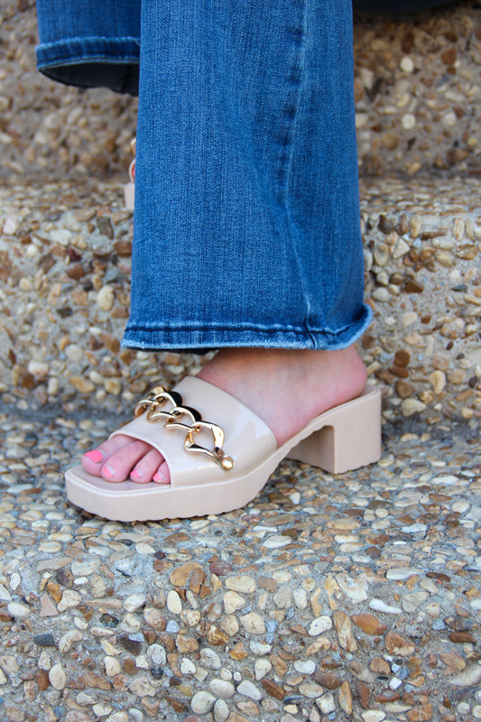 Off the Chain Blocked Heels