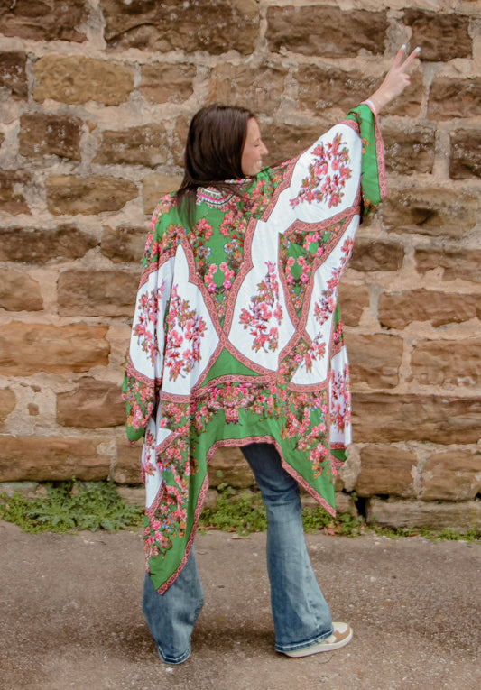 Made For Memories Printed Kimono