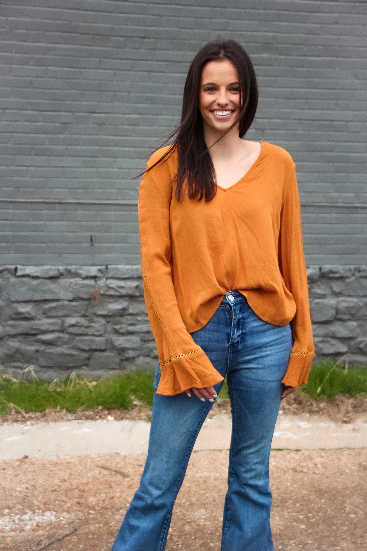 Predictably Sweet In Mustard Top
