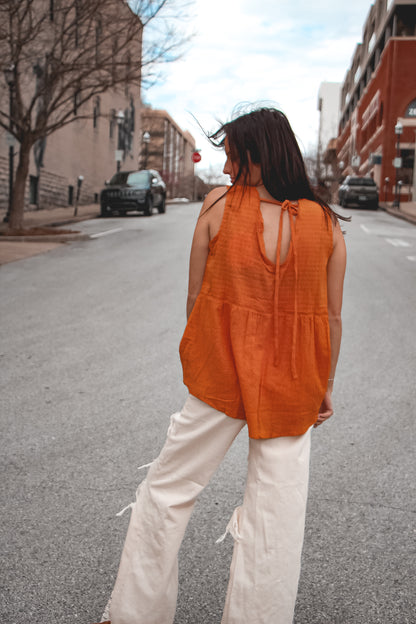 Day Trips Smocked Top