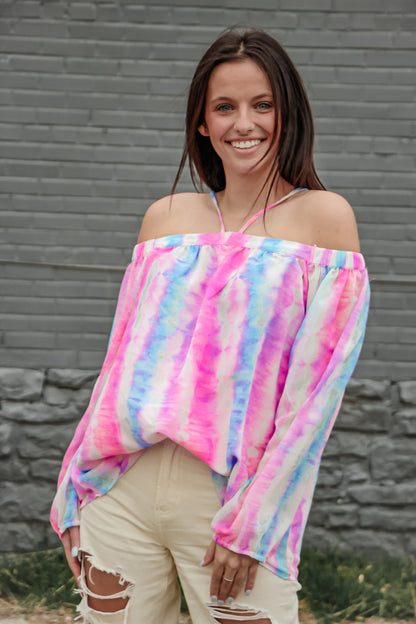 Just Right Tie Dye Off Shoulder