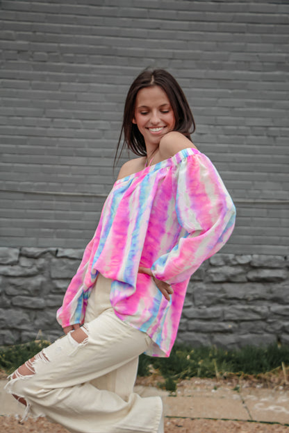 Just Right Tie Dye Off Shoulder